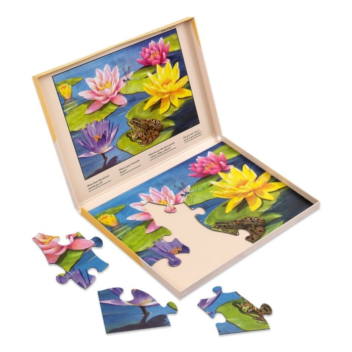 Duże puzzle dla osób z chorobą Alzheimera lilie wodne